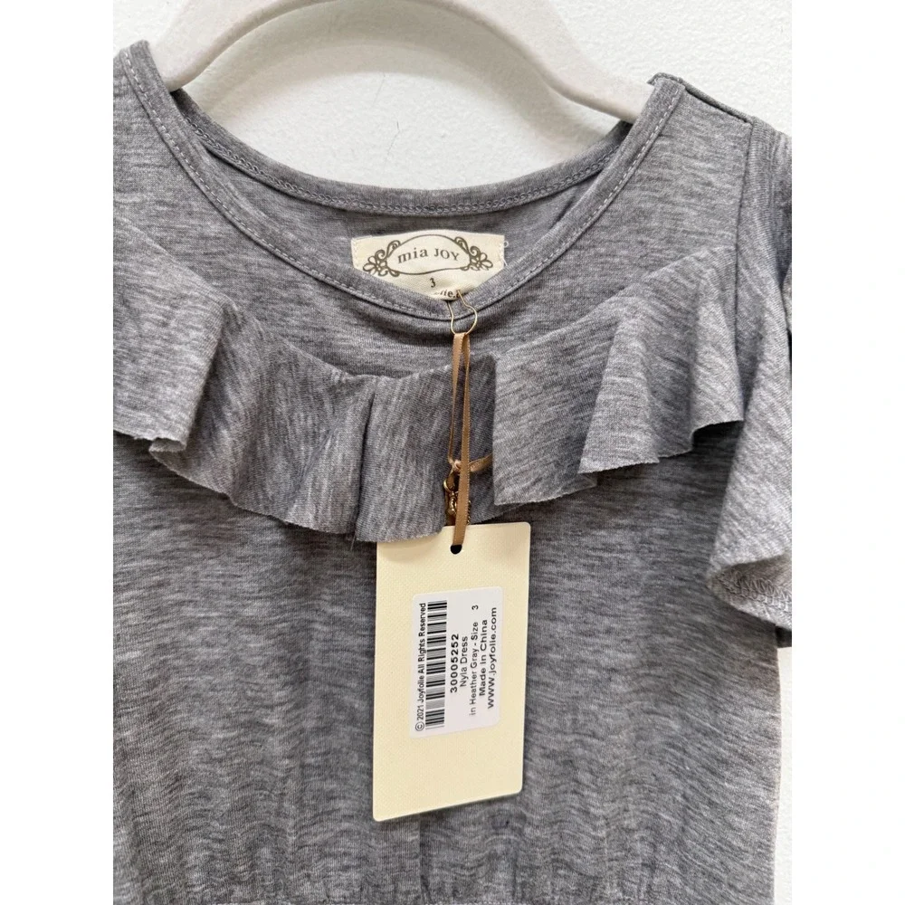 Mia Joy Dress Set Size 3 Bundle Olive Braelyn Gray Nyla High-Low Ruffle